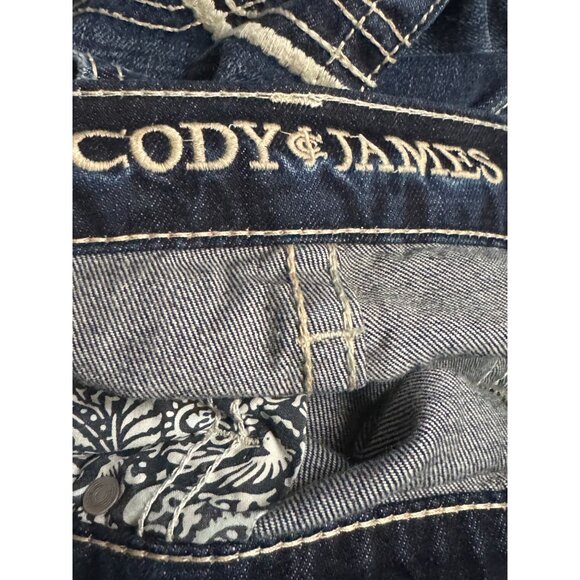 Cody & James Mens W38/L32 Dark Wash Relaxed Fit Straight Leg Denim Jeans - Picture 2 of 10